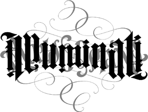 Illuminati Ornate Script Logo PNG Image