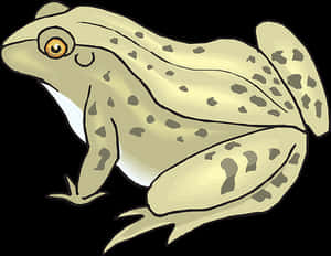 Illustrated Spotted Frog PNG image with transparent background