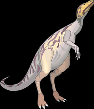 Illustrated Theropod Dinosaur PNG image with transparent background