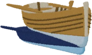 Illustrated Vintage Sailboat PNG Image