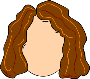 Young Girl Hair Highlights Svg Clip Arts - Clipart Brown Hair, HD Png Download PNG