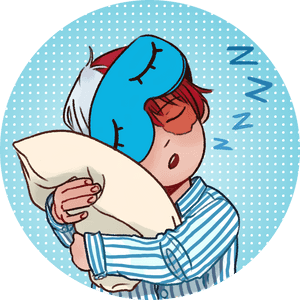 Image Of Sleepy Todoroki Pin Badge - Sleepy Todoroki, HD Png Download PNG image with transparent background