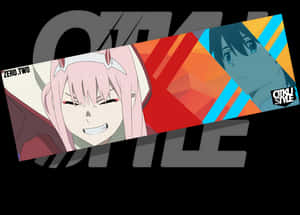 Image Of Zero Two Box Slap - Anime Slap Stickers PNG image with transparent background