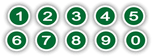 Images Of Numbers Clipart Clipart - Numbers In Circles Png, Transparent Png PNG
