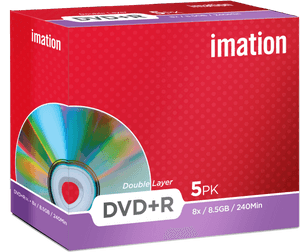 Imation Double Layer D V D Pack PNG image with transparent background