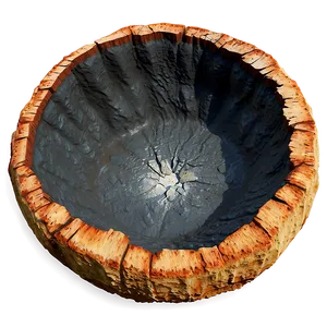 Impact Crater Realistic Png Fwf PNG Image