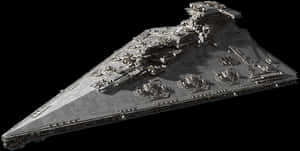 Imperial Star Destroyer Star Wars PNG image with transparent background