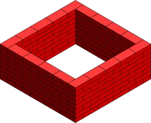 Impossible Brick Wall Illusion PNG Image