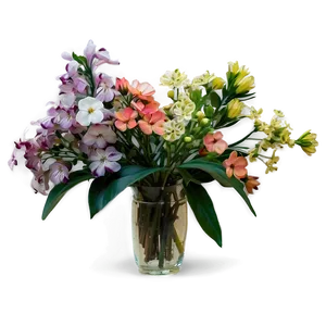 Impressionist Flower Scene Png Typ52 PNG Image