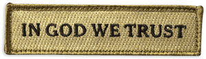 In God We Trust Embroidered Patch PNG image with transparent background