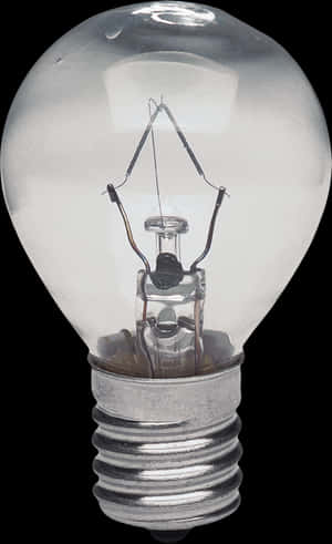Incandescent Light Bulb Closeup PNG image with transparent background