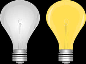 Incandescent Light Bulbs Illustration PNG image with transparent background