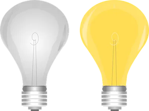 Incandescent Light Bulbs Illustration PNG Image