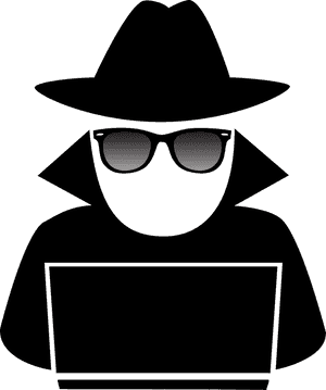 Incognito Hacker At Work PNG image with transparent background
