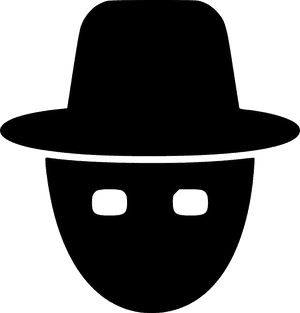 Incognito Hacker Icon PNG image with transparent background