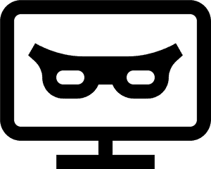 Incognito_ Hacker_ Monitor_ Icon PNG image with transparent background