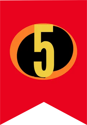 Incredibles Number5 Logo PNG Image