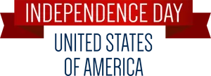 Independence Day U S A Banner PNG Image