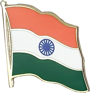 India Flag Lapel Pin PNG Image