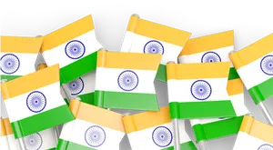 India Flags Multiple Display PNG Image