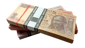 Indian Currency Notes Stacked PNG Image