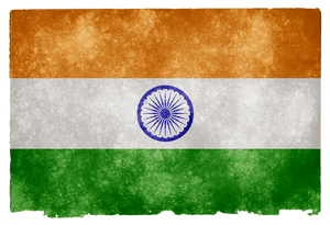 Indian Flag Grungy Texture PNG image with transparent background