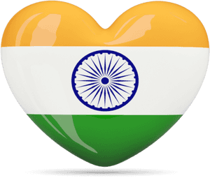 Icons Windows Indian Flag For - Flag Of India Heart, HD Png Download PNG image with transparent background