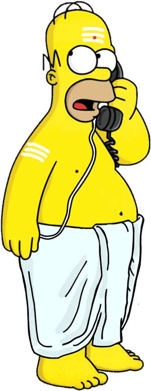 Indian Homer Simpson, HD Png Download PNG image with transparent background