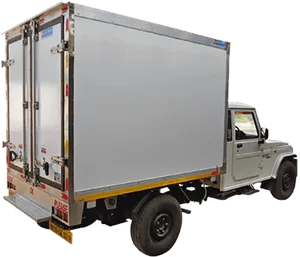 Indian Mini Truckwith Cargo Container PNG Image