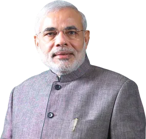 Indian Prime Minister Portrait PNG Image