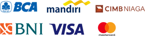 Indonesian Banksand Card Network Logos PNG Image