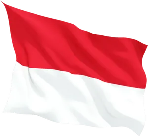 Indonesian Flag Waving PNG Image