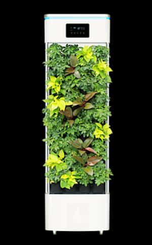 Indoor Hydroponic Vertical Garden System PNG image with transparent background