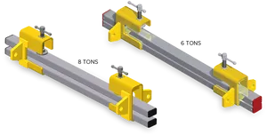 Industrial Beam Clamps6and8 Tons PNG Image