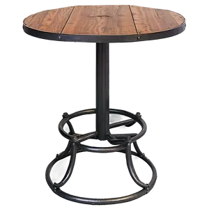 Industrial Chic Bar Table Png 8 PNG Image