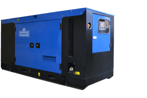 Industrial Diesel Generator Blue PNG
