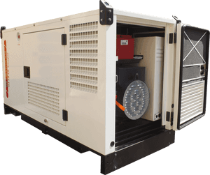 Industrial Diesel Generator Open PNG image with transparent background