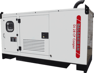 Industrial Diesel Generator White Background PNG image with transparent background