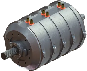 Industrial Electric Motor PNG Image