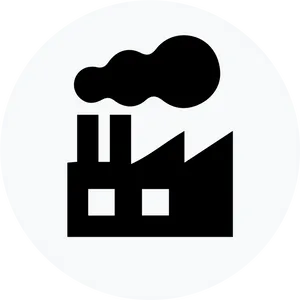 Industrial Factory Icon PNG Image