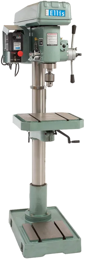 Industrial Floor Standing Drill Press PNG Image