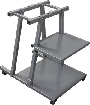 Industrial Grade Metal Projector Stand PNG Image