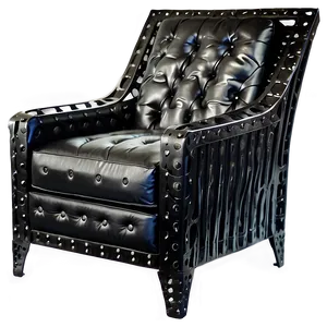 Industrial Iron Armchair Png 37 PNG Image