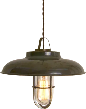 Industrial Pendant Light Fixture PNG Image