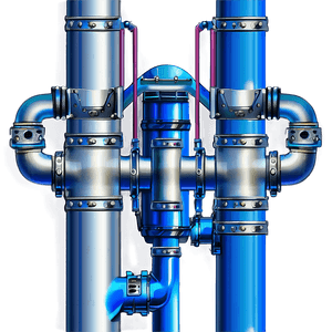 Industrial Pipe System PNG oxc9 PNG with transparent background