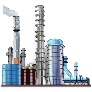 Industrial Power Plant Png Uya PNG Image