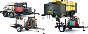 Industrial Pressure Washers Collection PNG Image