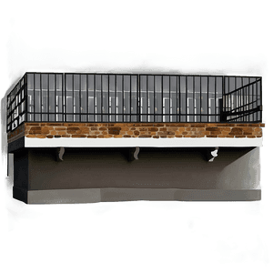 Industrial Style Balcony PNG 06272024 PNG with transparent background
