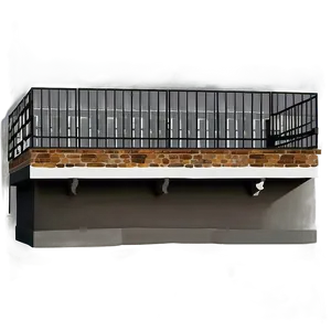 Industrial Style Balcony Png 06272024 PNG Image