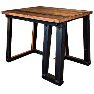 Industrial Style Office Table Png 35 PNG Image